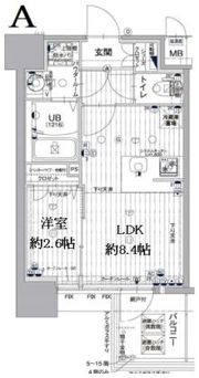 エスリード神戸三宮ヒルズの間取り画像