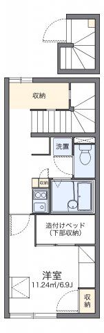 レオパレスフルールの間取り画像