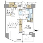 Brillia Tower代々木公園CLASSYの間取り画像