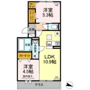 フリージア A棟の間取り画像