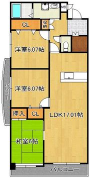 グラシューズ・エールの間取り画像