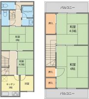 生江テラスハウスの間取り画像