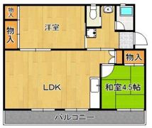 ヴィラナリー中間II 1号棟の間取り画像