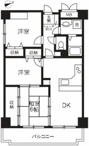 久里浜3丁目共同住宅の間取り画像
