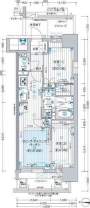 プレサンスレイズ桜山EASTの間取り画像
