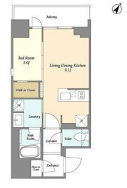 リビオメゾン横濱大通り公園の間取り画像