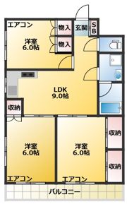 メゾン本庄の間取り画像