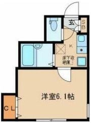 コーポ千早の間取り画像