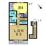 ウエスト加木屋の間取り画像