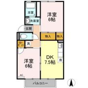 カーディナル辰巳 B棟の間取り画像