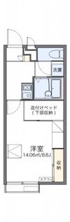 レオパレステイルザウエストの間取り画像