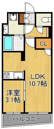 Erde三萩野の間取り画像