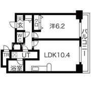 プレサンスセンターコア大阪の間取り画像