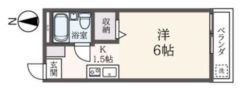 サンハイツ鷹の台の間取り画像