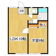 うづら荘A棟の間取り画像