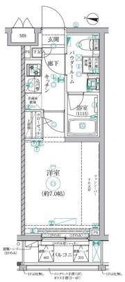 レアライズ新小岩の間取り画像