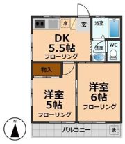 コーポさつきの間取り画像