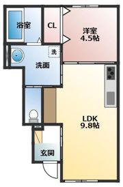 Rutile森田 B棟の間取り画像