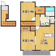 ソレイユ白山IIの間取り画像