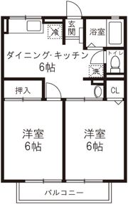 雄Aの間取り画像