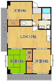 エクセレントリッチ伊崎の間取り画像