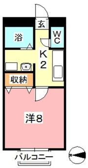 国木田ヴィラの間取り画像
