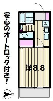 リヴェール市川の間取り画像