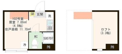 ハーモニーテラス千住河原町IIIの間取り画像
