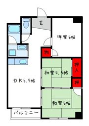 初芝マンションの間取り画像