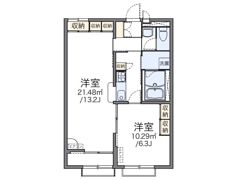 レオパレスセントラル誉田の間取り画像