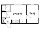 西川ハイツの間取り画像