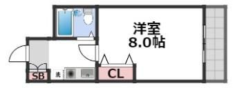 コスモ清水谷の間取り画像