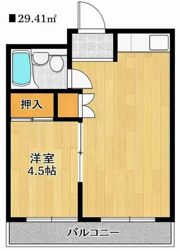 コーポ北船の間取り画像