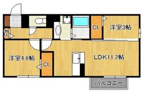 D-room的場町の間取り画像