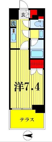 スカイコート押上壱番館の間取り画像