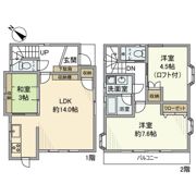 金が谷戸建の間取り画像