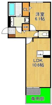 Polonia Wakamatsu B棟の間取り画像