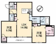 アズール庚午北の間取り画像