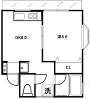 コーポ東逗の間取り画像