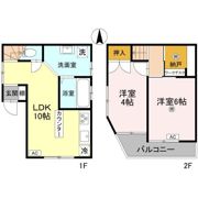 東灘区住吉宮町テラスハウスの間取り画像