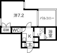 ディー・シモンズ梅田の間取り画像
