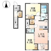 仮）高崎市上小鳥町N様アパート新築工事の間取り画像