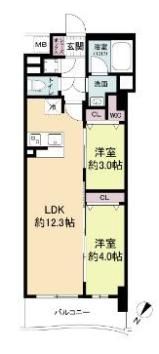 セレニテ神戸ミラクの間取り画像