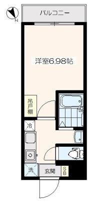 伏見マンションの間取り画像