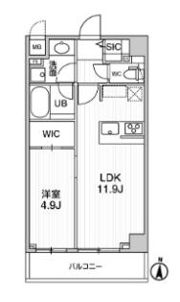 シーズンフラッツ押上テラスの間取り画像