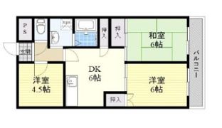 パークサイド田中2号館の間取り画像