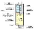 レオパレスエクセル道場北の間取り画像