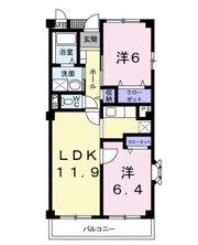 シャトル・国立の間取り画像