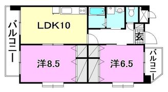 M3マンションの間取り画像