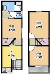 平池町テラスハウスの間取り画像